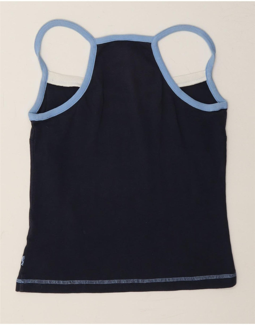 Fila Womens Cami Top UK 12 Medium Navy Blue Cotton
