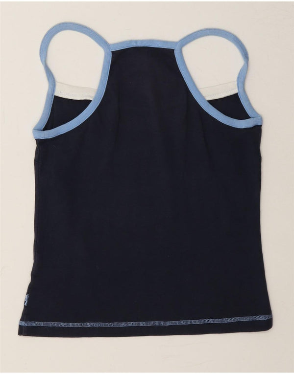 Fila Womens Cami Top UK 12 Medium Navy Blue Cotton