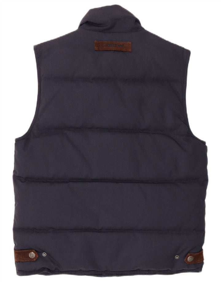Crew Clothing Mens Padded Gilet UK 38 Medium Navy Blue Polyester