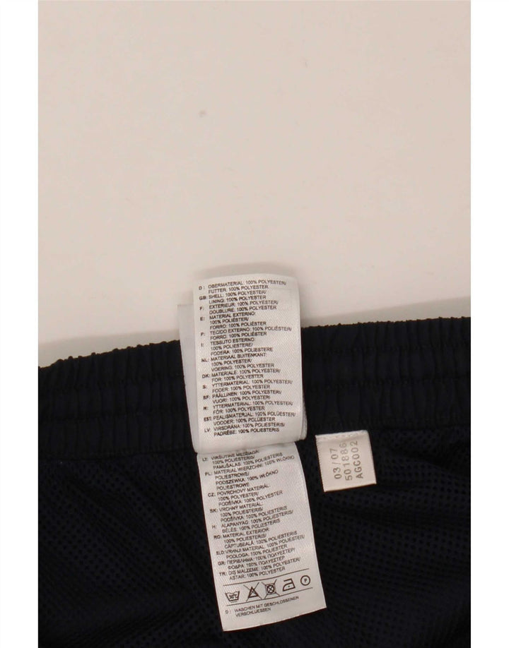 Adidas Mens Tracksuit Trousers Joggers Medium Navy Blue Polyester
