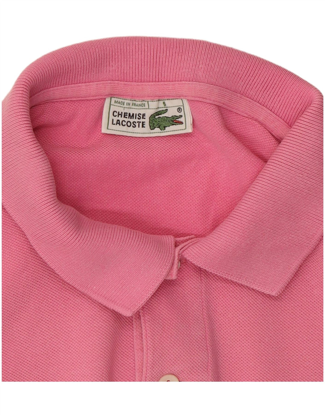 Lacoste Mens Polo Shirt Size 5 Large Pink