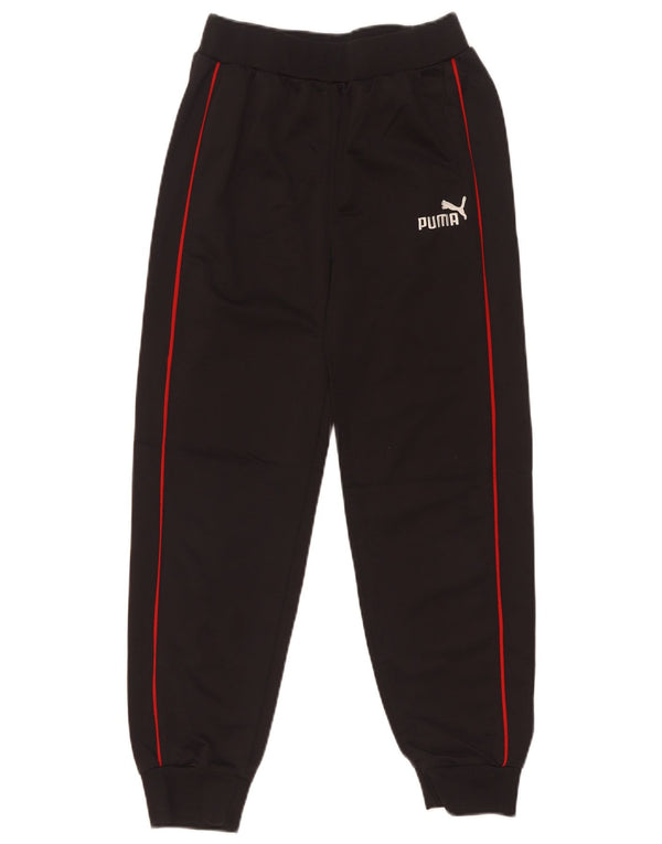 Puma Boys Tracksuit Trousers Joggers 11-12 Years  Black Polyester