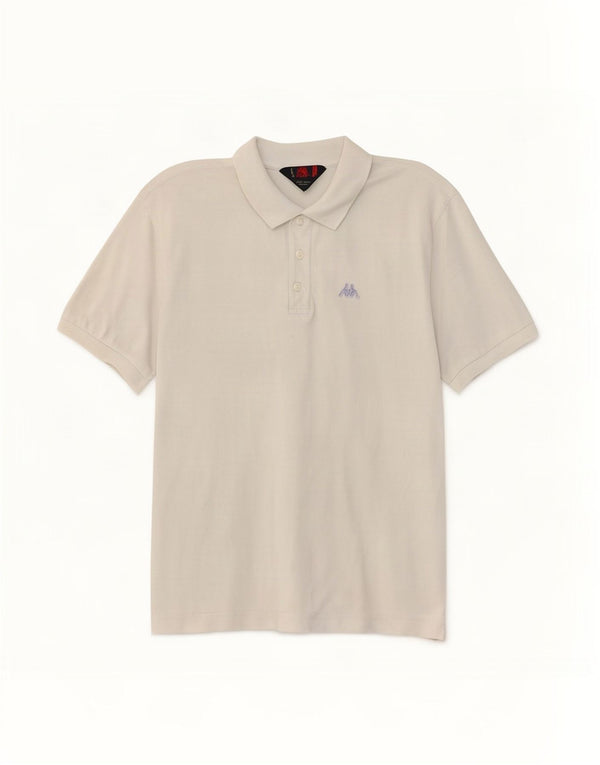 Kappa Womens Polo Shirt UK 18 XL White Cotton