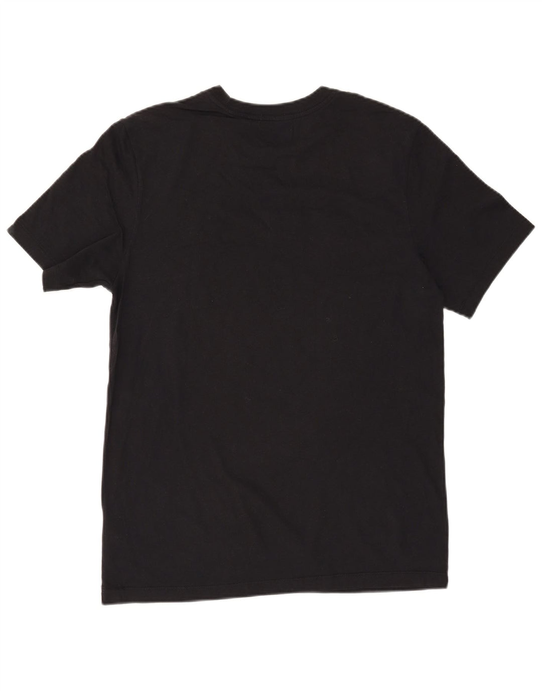 NIKE Mens Graphic T-Shirt Top Medium Black Cotton