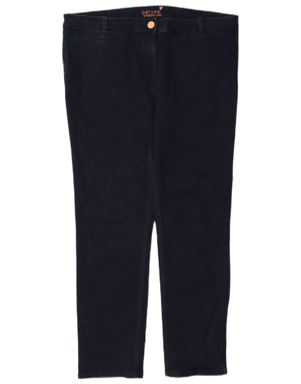 Marks & Spencer Womens Per Una Straight Jeans UK 18 XL W36 L28 Navy Blue
