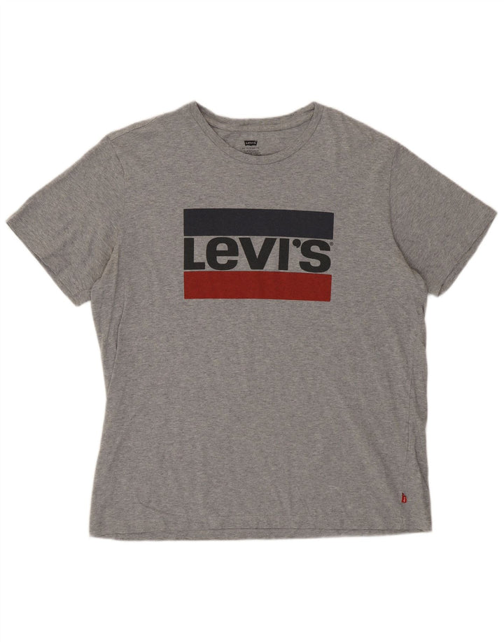 Levi's Mens Graphic T-Shirt Top Large Grey
