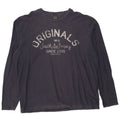 Jack & Jones Mens Graphic Top Long Sleeve XL Navy Blue Cotton