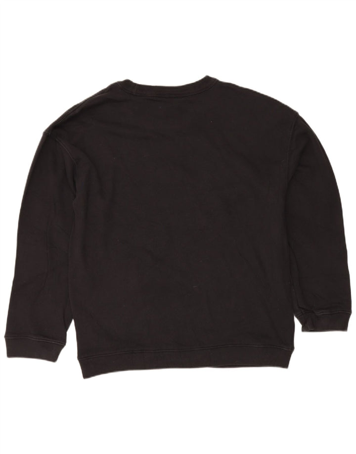 Adidas Mens Sweatshirt Jumper Medium Black Cotton