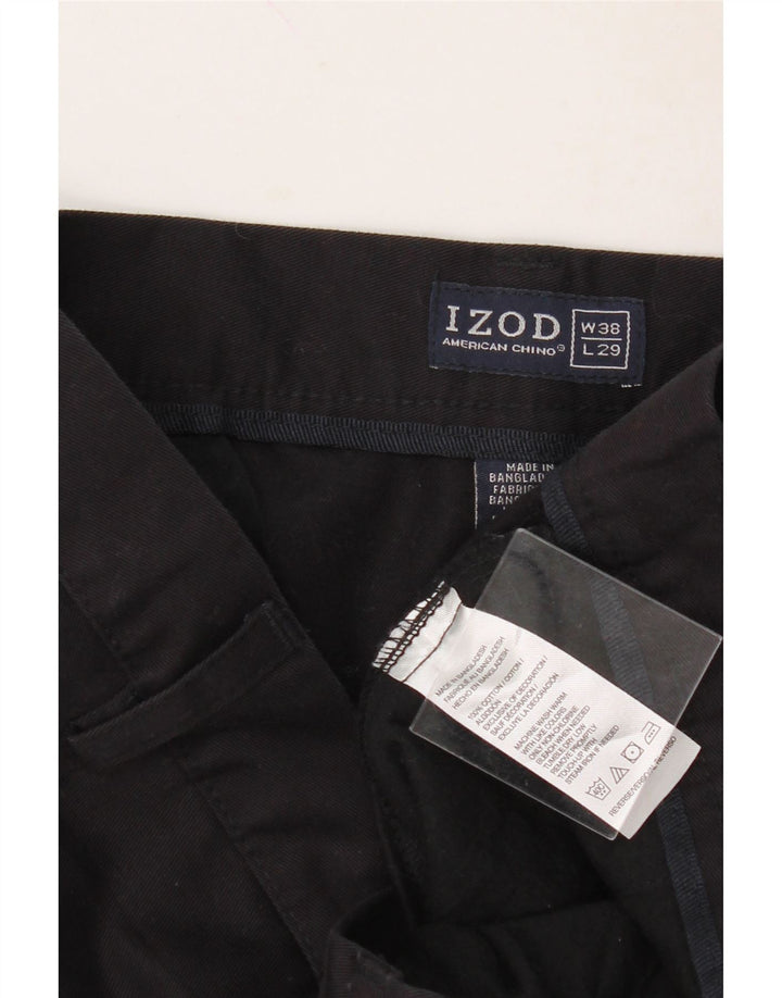 IZOD Mens Pegged Chino Trousers W38 L29 Black Cotton Vintage Izod and Second-Hand Izod from Messina Hembry 