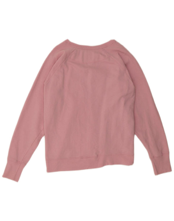 Champion Womens Graphic Sweatshirt Jumper UK 16 Large Pink Polyester