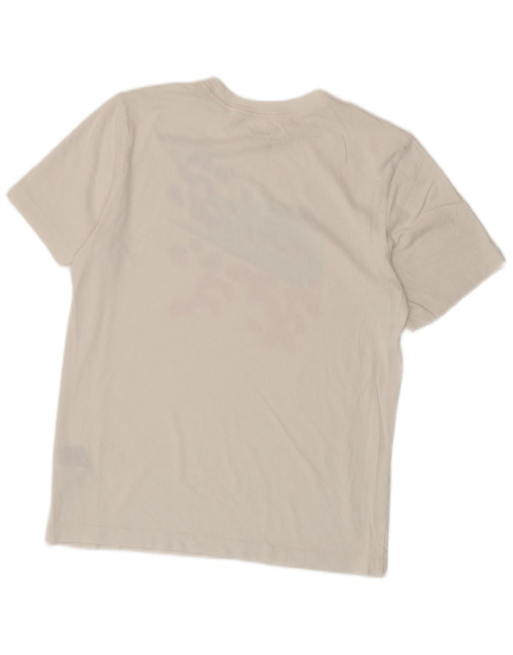 NIKE Mens Graphic T-Shirt Top XS White Cotton