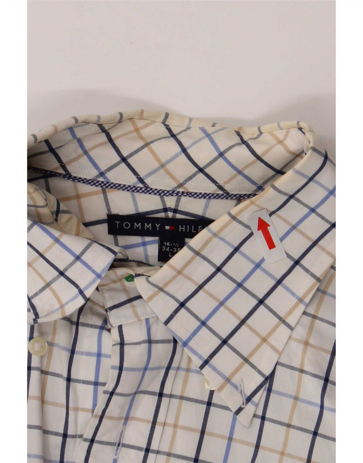Tommy Hilfiger Mens Shirt Size 16 1/2 Large Multicoloured Check