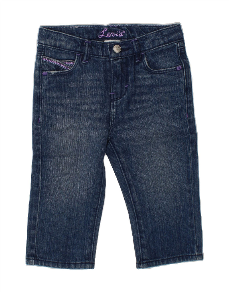 LEVI'S Girls Denim Shorts 4-5 Years W22 Blue Cotton Vintage Levi's and Second-Hand Levi's from Messina Hembry 