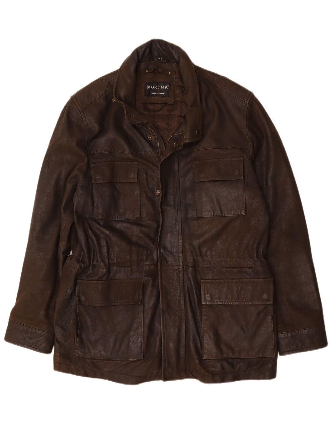 Morena Mens Leather Jacket UK 42 XL Brown