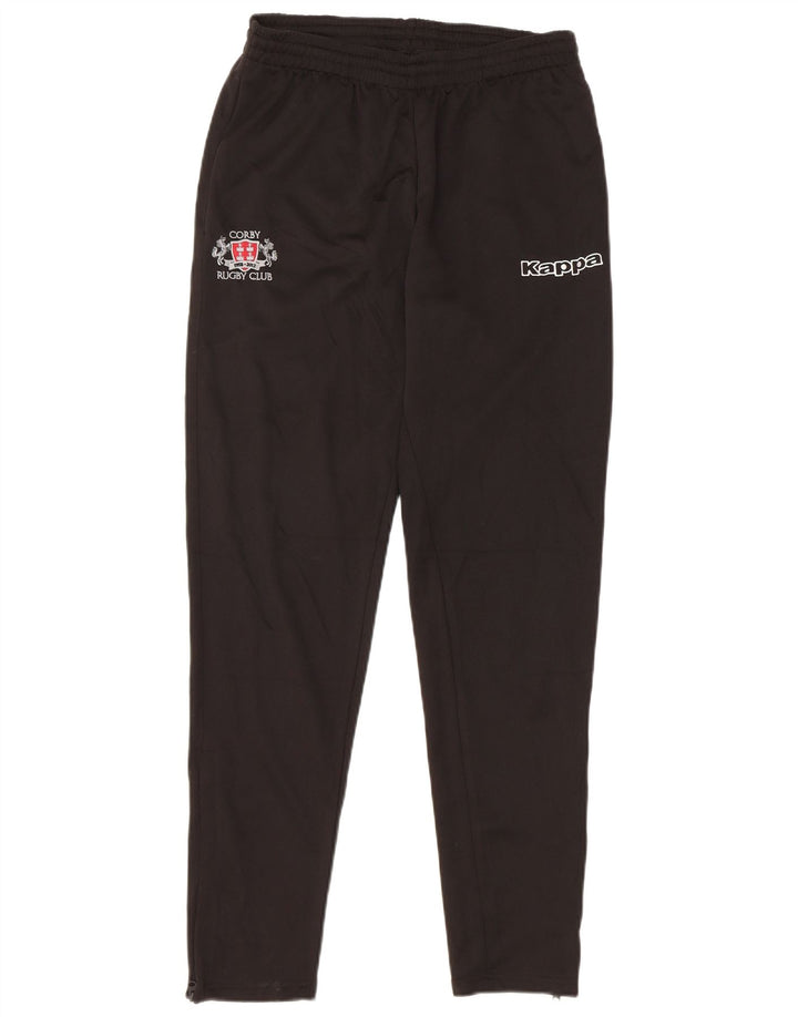 Kappa Mens Corby Rugby Club Tracksuit Trousers Medium Black Polyester
