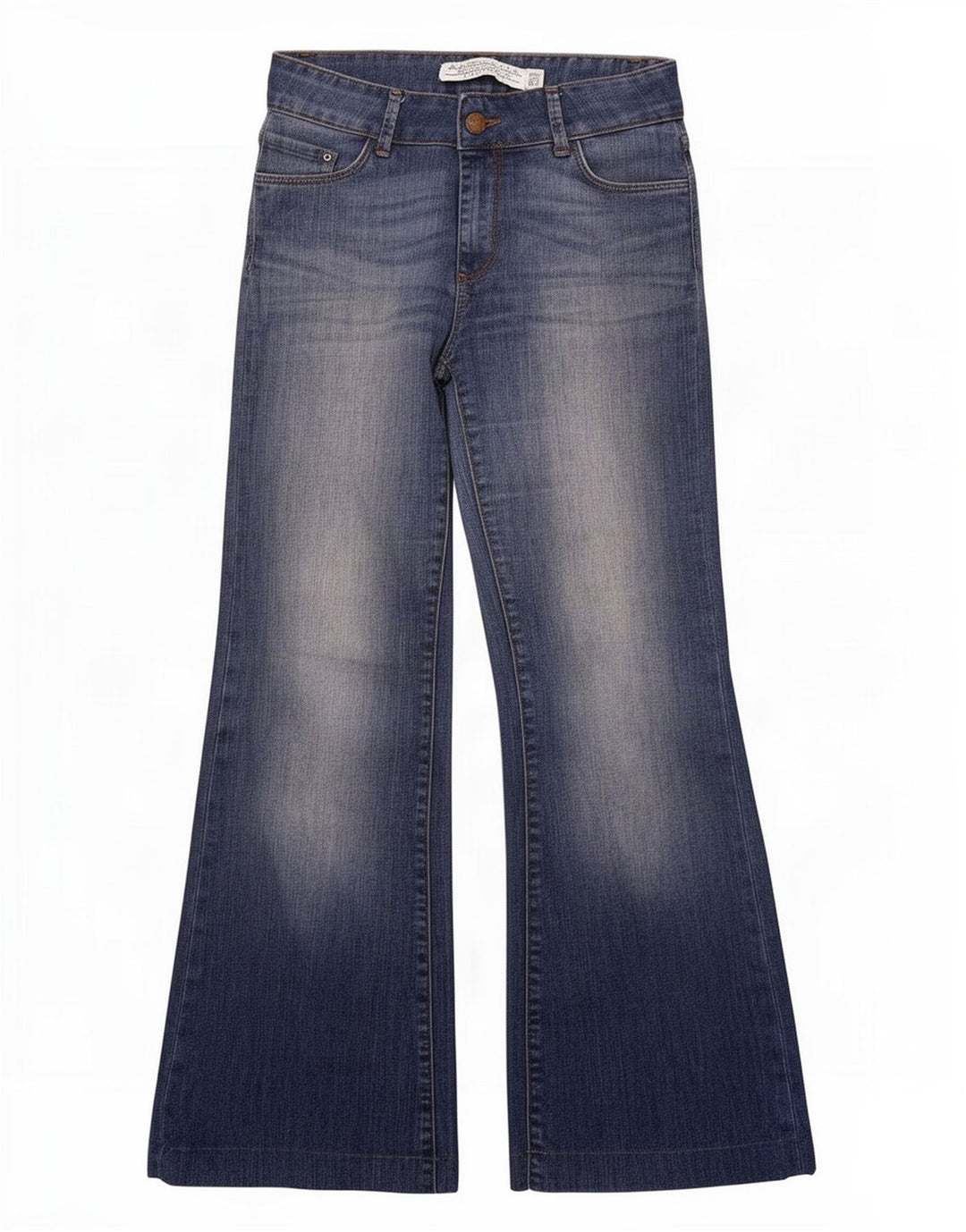 Zara Womens Flared Jeans EU 38 Small W28 L30 Blue