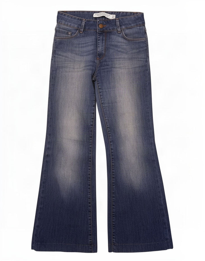 Zara Womens Flared Jeans EU 38 Small W28 L30 Blue