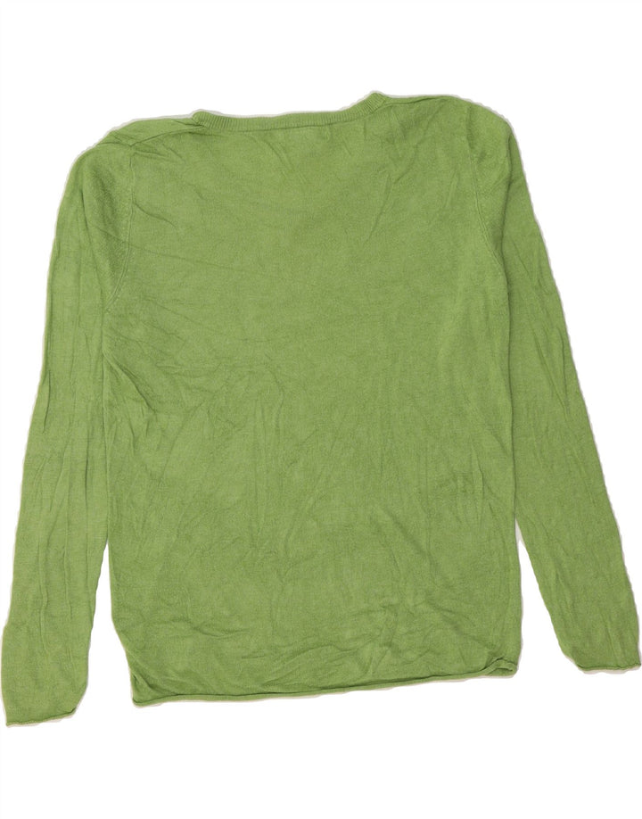 MOSSIMO Womens V-Neck Jumper Sweater UK 18 XL Green Nylon Vintage Mossimo and Second-Hand Mossimo from Messina Hembry 