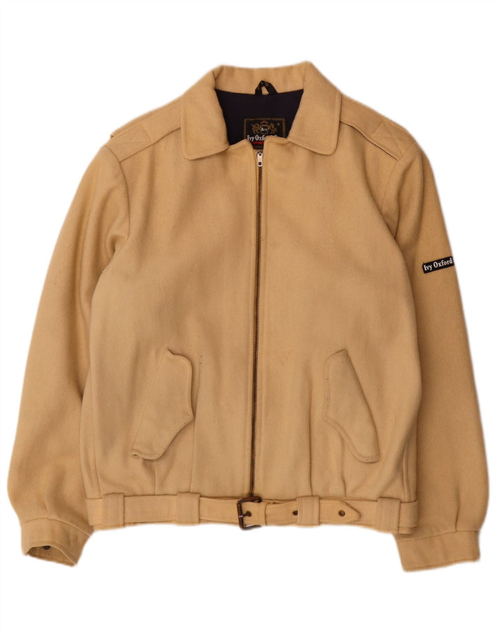 Ivy Oxford Mens Bomber Jacket IT 46 Small Beige