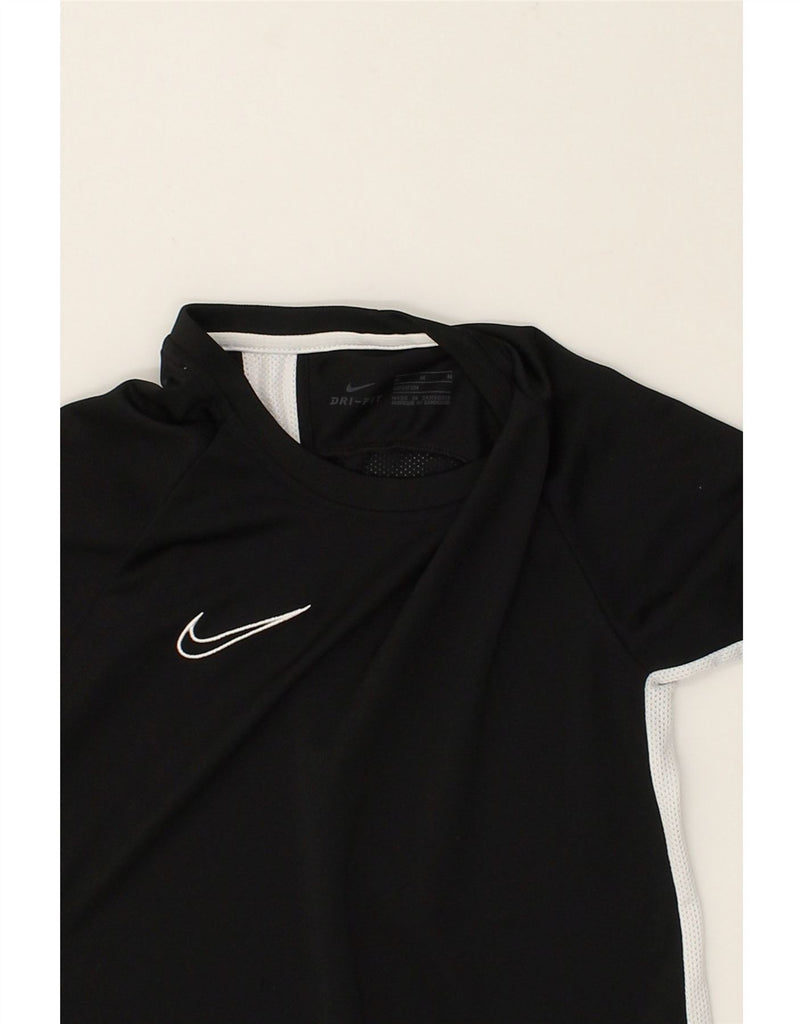 NIKE Boys Graphic T-Shirt Top 10-11 Years Medium  Black Polyester | Vintage Nike | Thrift | Second-Hand Nike | Used Clothing | Messina Hembry 