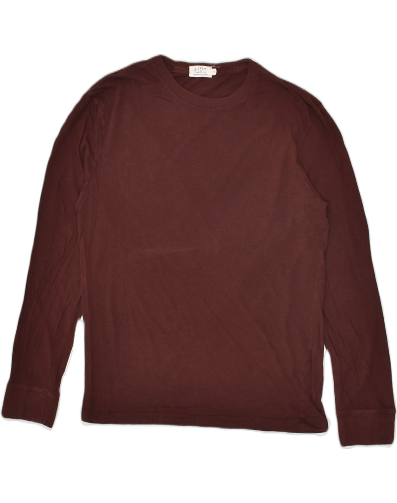 J. CREW Mens Top Long Sleeve Small Maroon Cotton | Vintage J. Crew | Thrift | Second-Hand J. Crew | Used Clothing | Messina Hembry 