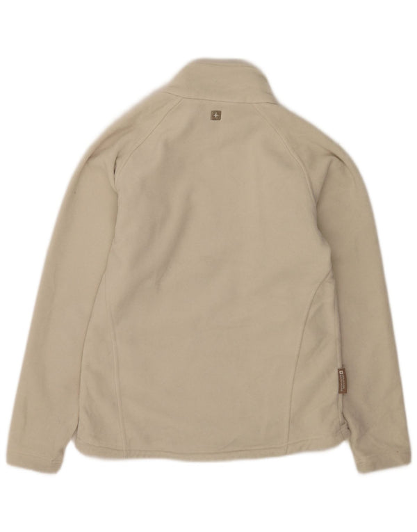 Mountain Warehouse Womens Fleece Jacket UK 14 Medium Off White Polyester