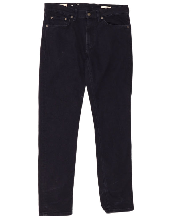 GANT Mens Slim Jeans W33 L32 Navy Blue Cotton