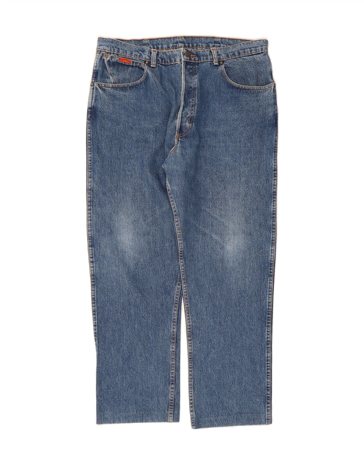 WRANGLER Mens Straight Jeans W36 L29 Blue Cotton Vintage Wrangler and Second-Hand Wrangler from Messina Hembry 