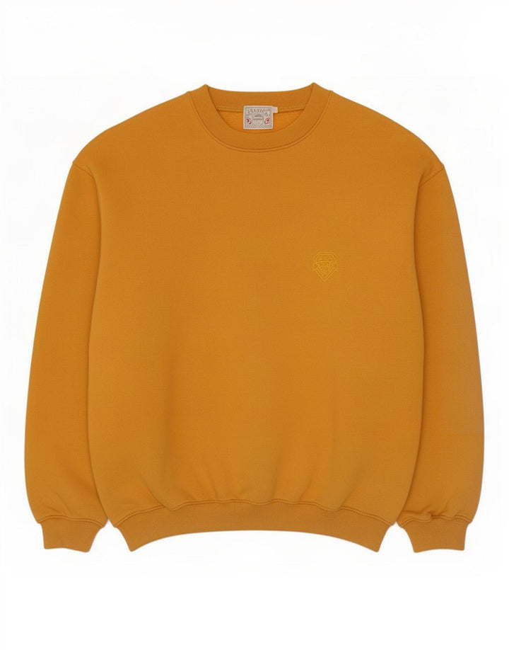 Mustang Womens Sweatshirt Jumper UK 14 Medium Yellow Polyester