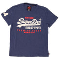 Superdry Mens Graphic T-Shirt Top 2XL Blue Cotton