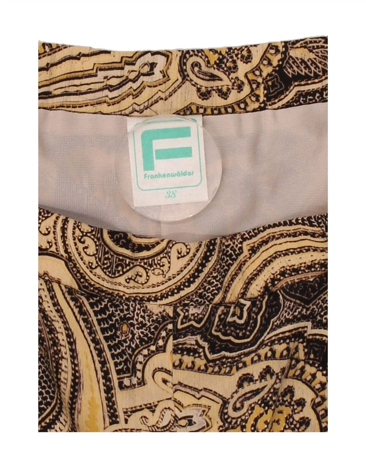 FRANKEN WALDER Womens Harem Trousers EU 38 Medium W26 L18 Beige Paisley Vintage Franken Walder and Second-Hand Franken Walder from Messina Hembry 