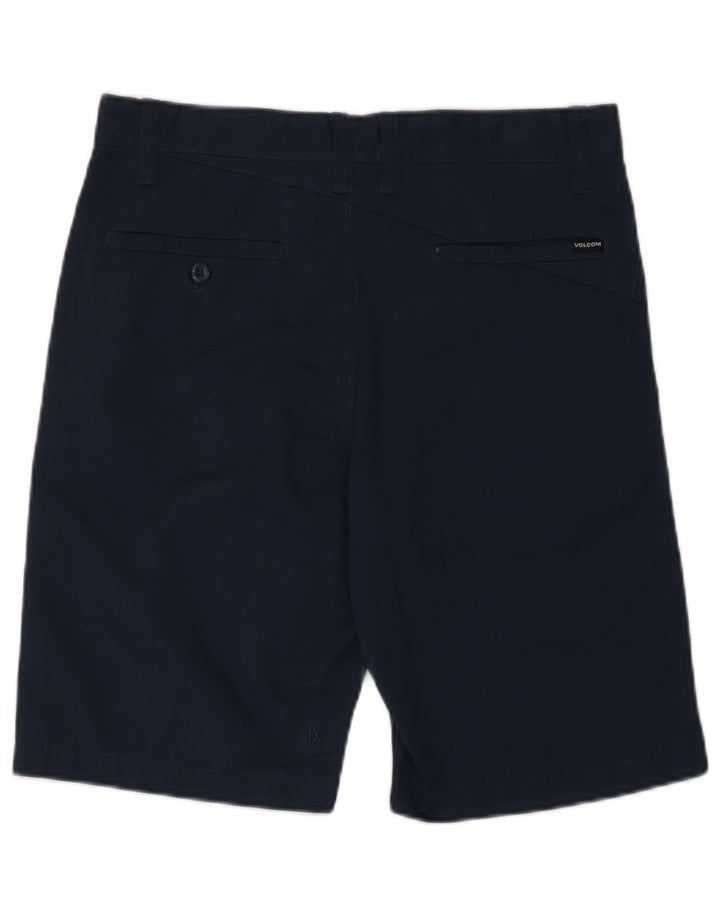 Volcom Mens Chino Shorts W29 Small Navy Blue Polyester