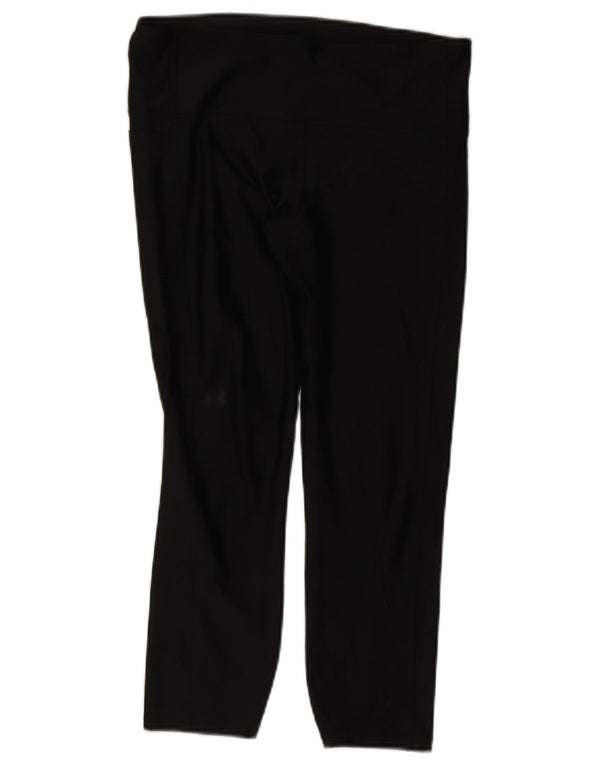 Under Armour Womens Capri Leggings UK 14 Large Black Polyester