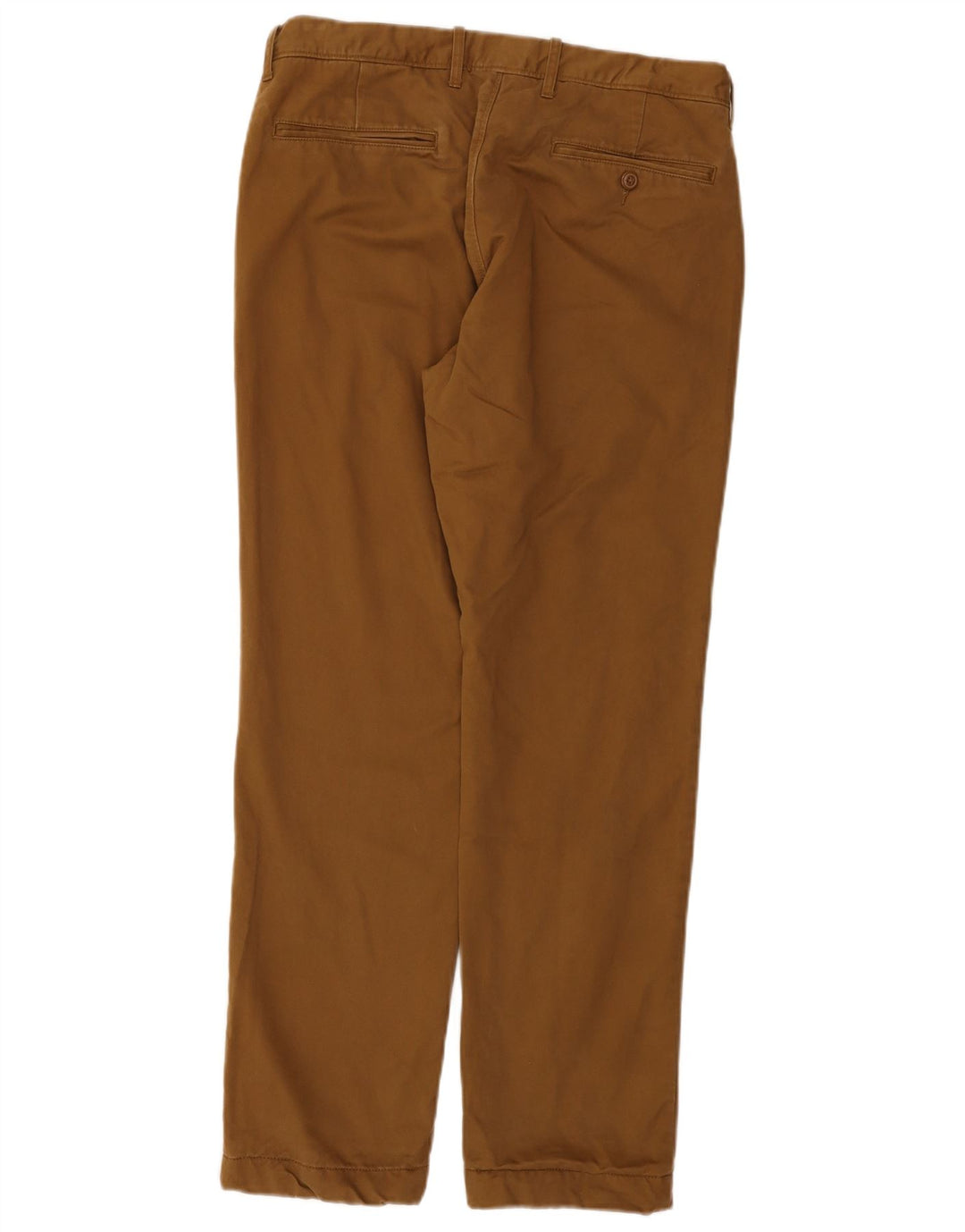 J. CREW Mens Straight Chino Trousers W32 L30 Beige Cotton