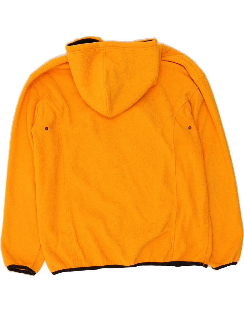 CRANE Womens Graphic Fleece Hoodie Jumper UK 10 Small Yellow Polyester Vintage Crane and Second-Hand Crane from Messina Hembry 