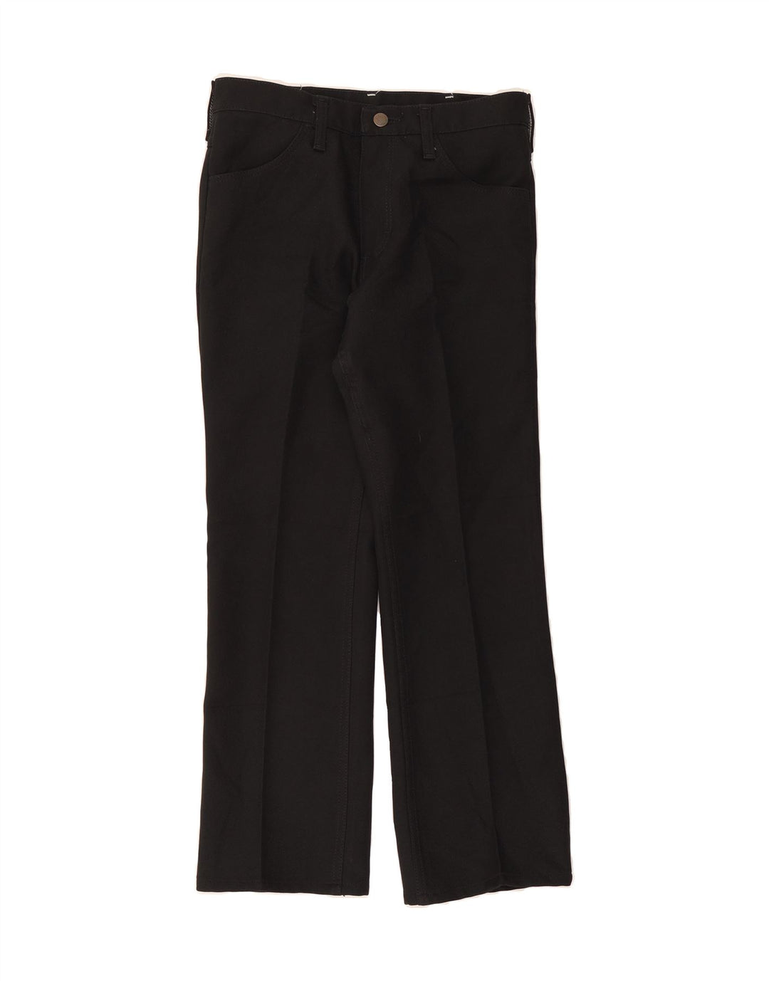WRANGLER Womens Straight Casual Trousers W30 L27 Black Polyester Vintage Wrangler and Second-Hand Wrangler from Messina Hembry 