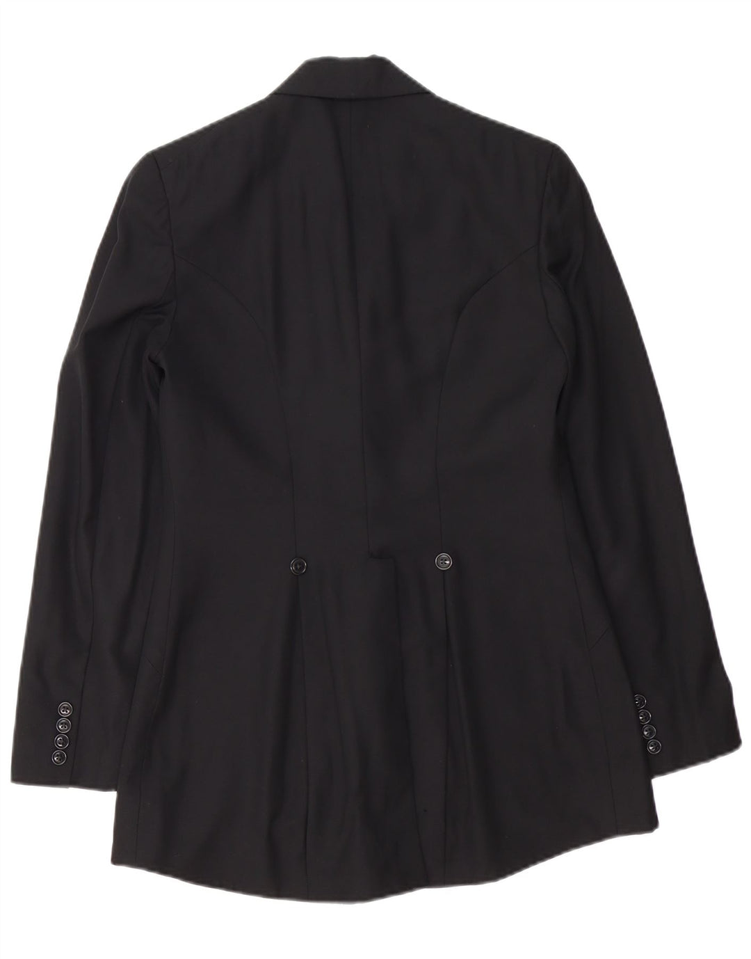 Ralph Lauren Womens 1 Button Blazer Jacket US 8 Medium Black Wool
