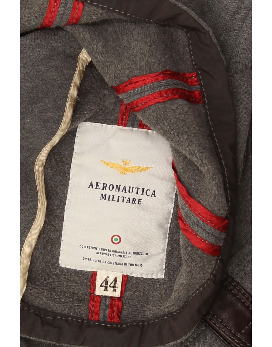 Aeronautica Militare Womens Utility Jacket IT 44 Medium Grey Colourblock