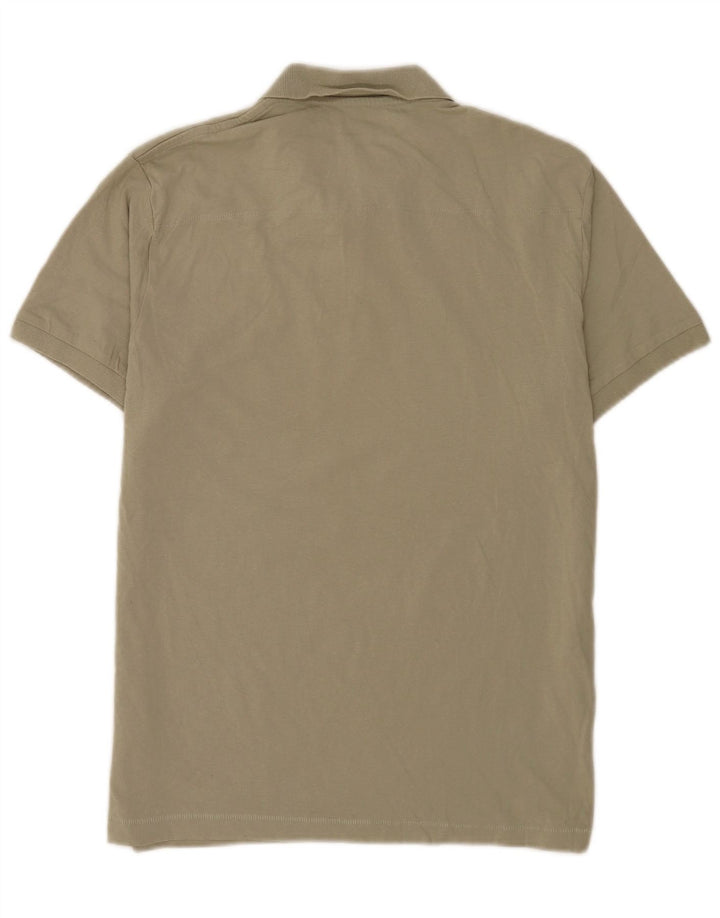 French Connection Mens Polo Shirt Large Khaki Cotton