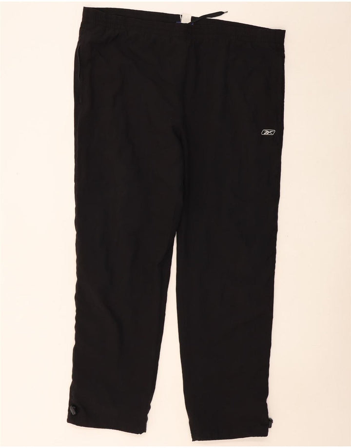 REEBOK Mens Tracksuit Trousers Large  Black Polyester