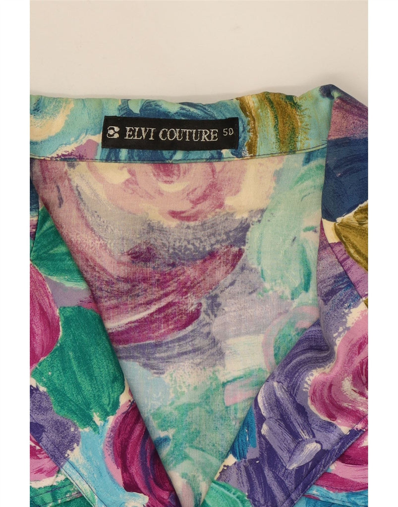 ELVI COUTURE Womens 2 Piece Skirt Set IT 50 XL W42  Multicoloured Floral Vintage Elvi Couture and Second-Hand Elvi Couture from Messina Hembry 