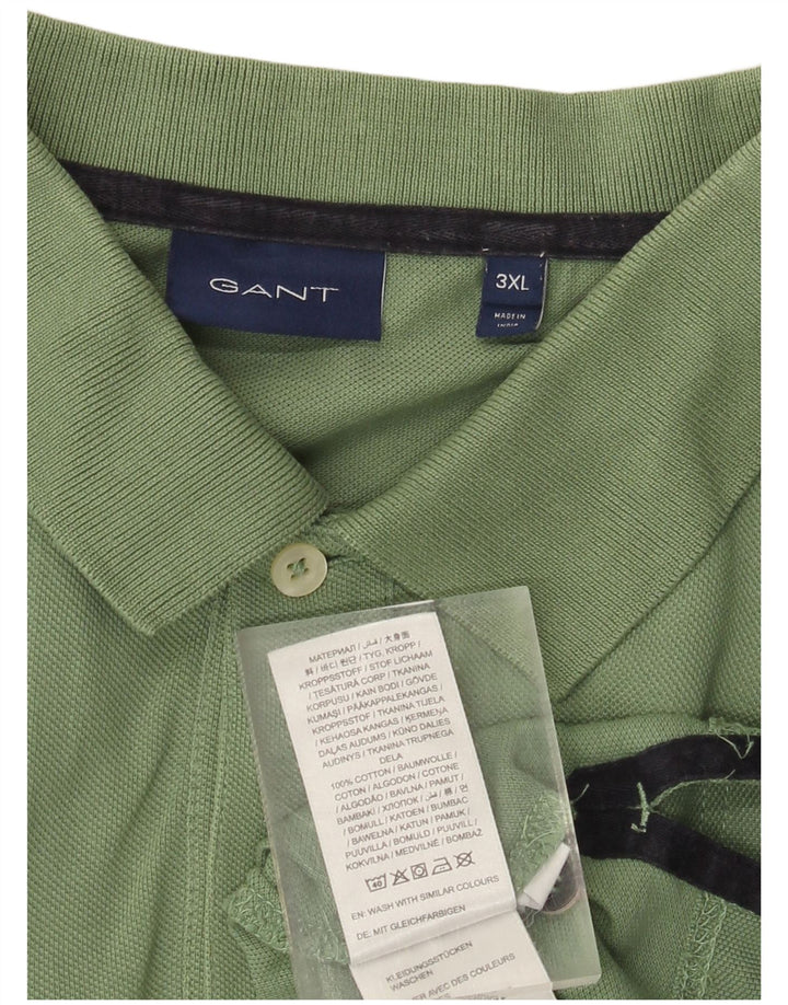 Gant Mens Polo Shirt 3XL Green Cotton