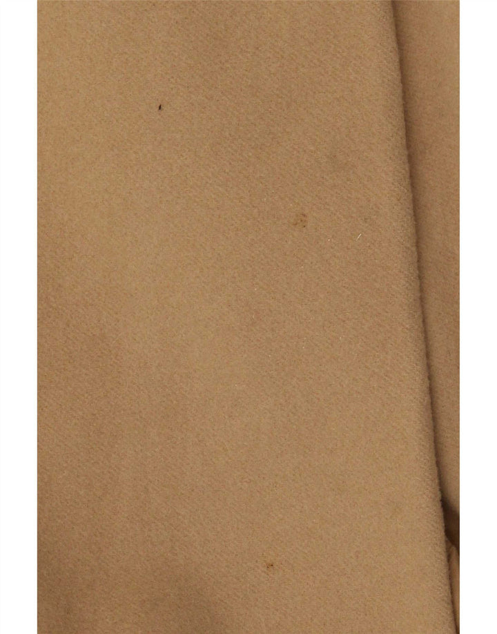 Marks & Spencer Womens Double Breasted Coat UK 10 Small Beige New Wool