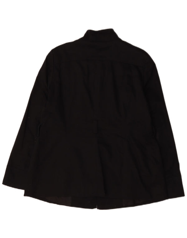 John Lewis Womens Utility Jacket UK 16 Large Black Cotton