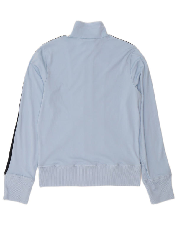 Adidas Womens Tracksuit Top Jacket UK 12 Medium Blue Polyester
