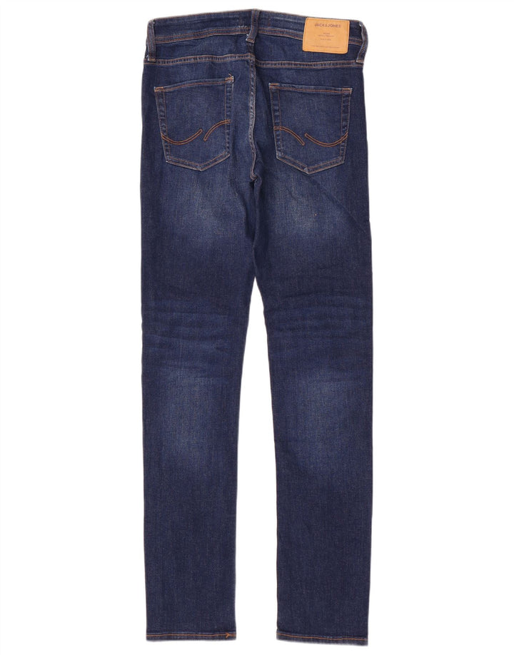 Jack & Jones Mens Slim Jeans W30 L34 Blue Cotton