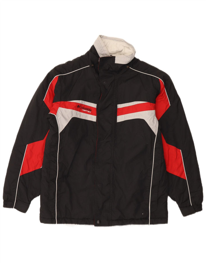 Columbia Boys Windbreaker Jacket 14-15 Years Black Colourblock Nylon