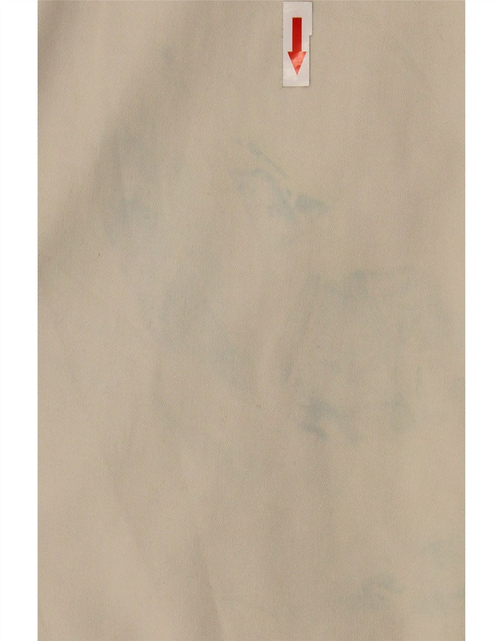 Marks & Spencer Mens Bomber Jacket UK 40 Large Beige Cotton