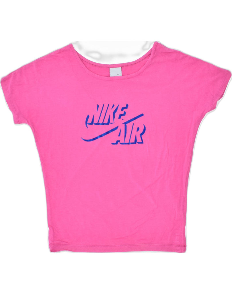 NIKE Womens Graphic T-Shirt Top UK 8/10 Small Pink Cotton | Vintage | Thrift | Second-Hand | Used Clothing | Messina Hembry 