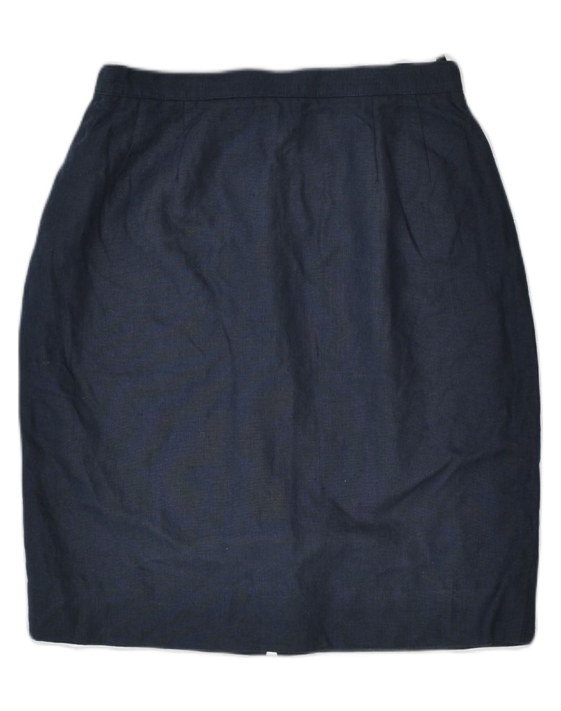 LUISA SPAGNOLI Womens Straight Skirt IT 44 Medium W28  Navy Blue Classic | Vintage | Thrift | Second-Hand | Used Clothing | Messina Hembry 